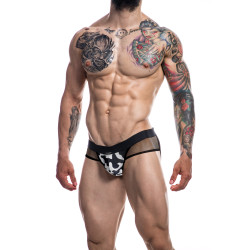 CUT4MEN Jockstrap Mixed Camouflage Noir-Blanc